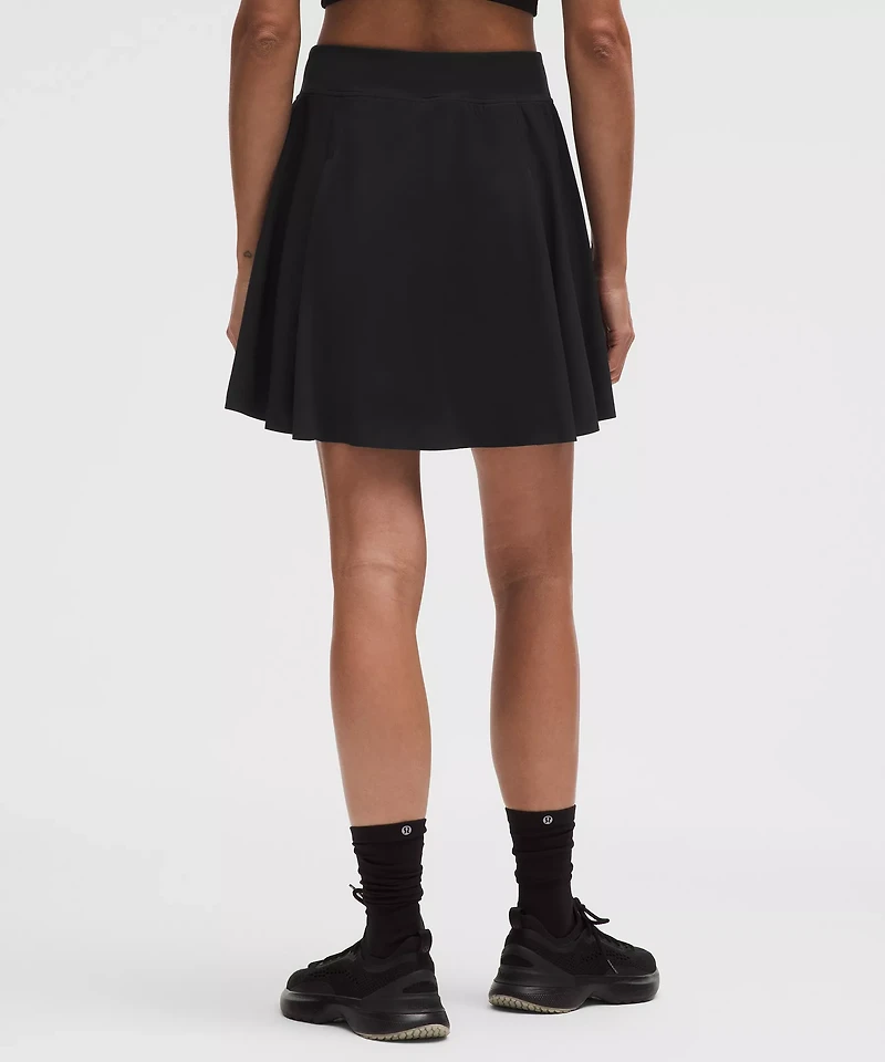A-Line Side-Pleat Tennis Skirt *Long