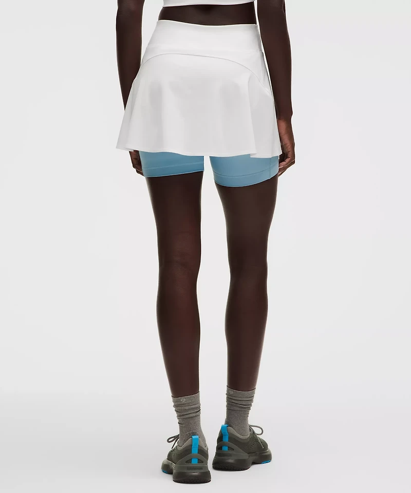 Layered Long-Liner Tennis Skirt