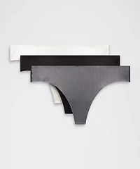 InvisiWear Mid-Rise Thong Underwear *3 Pack | Women's