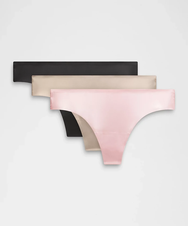 InvisiWear Mid-Rise Thong Underwear *3 Pack | Women's