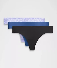 InvisiWear Mid-Rise Thong Underwear *3 Pack | Women's