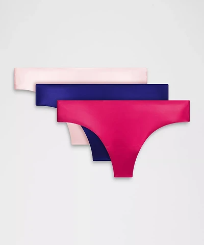 InvisiWear Mid-Rise Thong Underwear *3 Pack | Women's