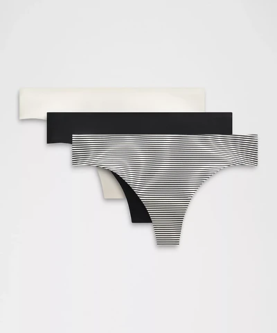 InvisiWear Mid-Rise Thong Underwear *3 Pack