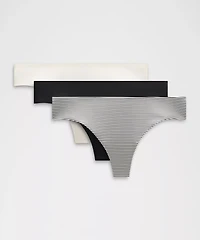 InvisiWear Mid-Rise Thong Underwear *3 Pack