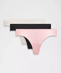 InvisiWear Mid-Rise Thong Underwear *3 Pack