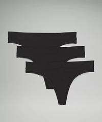 UnderEase Mid-Rise Thong Underwear *3 Pack | Women's