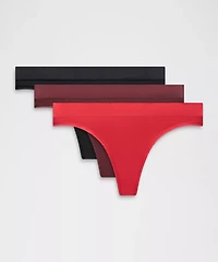 UnderEase Mid-Rise Thong Underwear *3 Pack