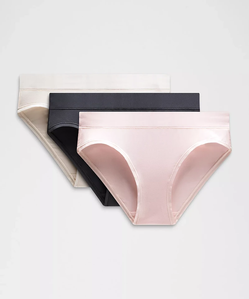 UnderEase Mid-Rise Bikini Underwear *3 Pack