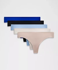 InvisiWear Mid-Rise Thong Underwear *5 Pack