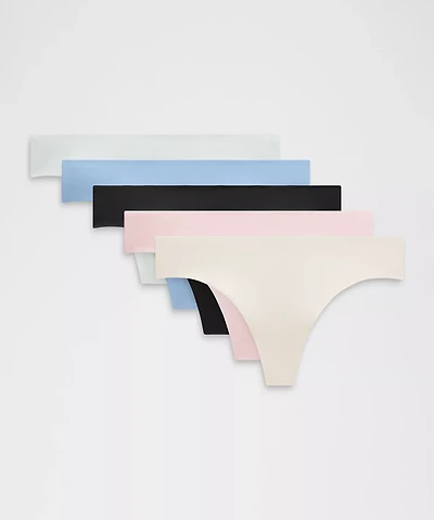 InvisiWear Mid-Rise Thong Underwear *5 Pack