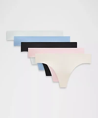 InvisiWear Mid-Rise Thong Underwear *5 Pack