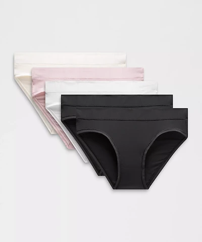 UnderEase Mid-Rise Bikini Underwear *5 Pack | Women's