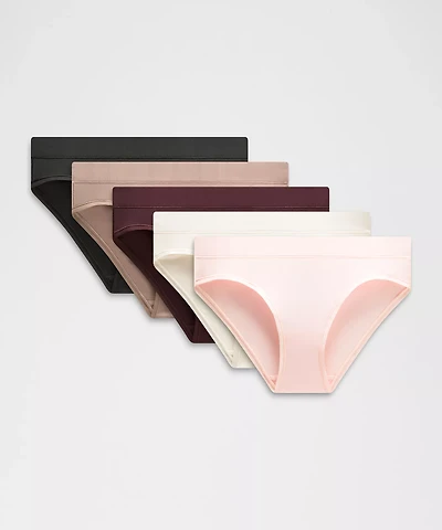 UnderEase Mid-Rise Bikini Underwear *5 Pack