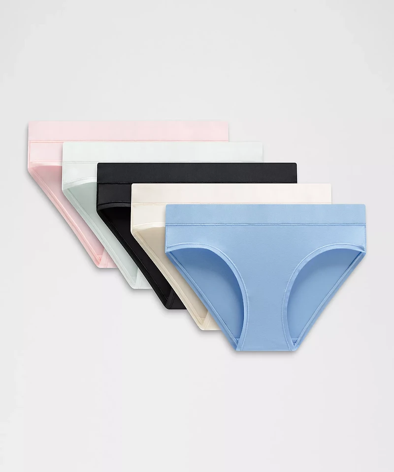 UnderEase Mid-Rise Bikini Underwear *5 Pack