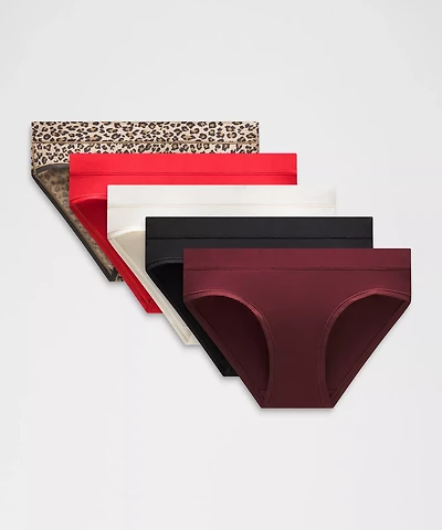 UnderEase Mid-Rise Bikini Underwear *5 Pack
