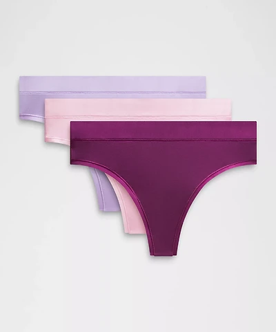 UnderEase High-Rise Thong Underwear *3 Pack | Women's