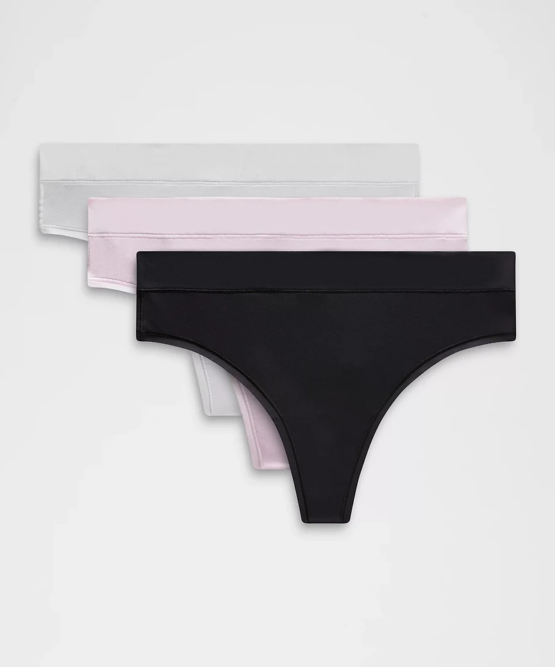 UnderEase High-Rise Thong Underwear *3 Pack