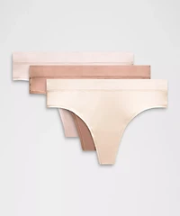 UnderEase High-Rise Thong Underwear *3 Pack