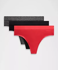 UnderEase High-Rise Thong Underwear *3 Pack