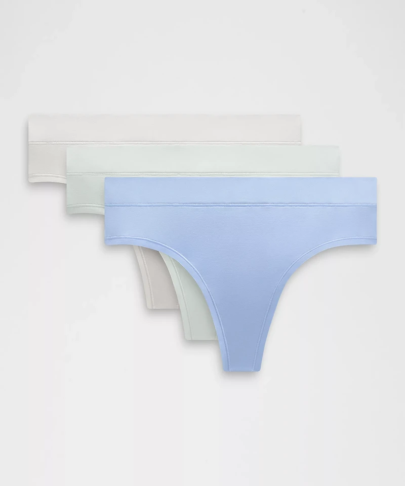 UnderEase High-Rise Thong Underwear *3 Pack