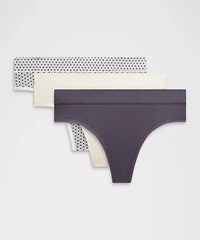 UnderEase High-Rise Thong Underwear *3 Pack