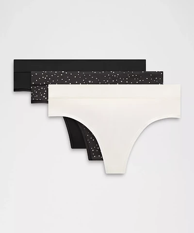 UnderEase High-Rise Thong Underwear *3 Pack