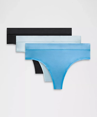 UnderEase High-Rise Thong Underwear *3 Pack