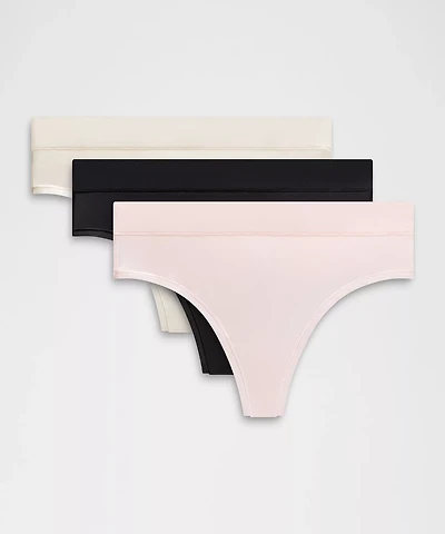 UnderEase High-Rise Thong Underwear *3 Pack