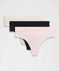 UnderEase High-Rise Thong Underwear *3 Pack