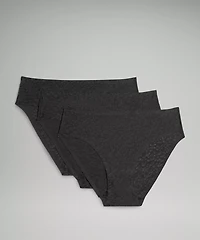 InvisiWear Mid-Rise Bikini Underwear Performance Lace *3 Pack | Women's