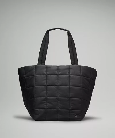 Quilted Grid Tote Bag 26L | Women's Bags,Purses,Wallets