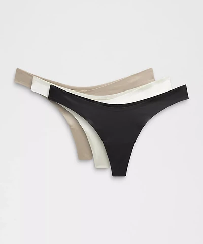 Wundermost Ultra-Soft Nulu Dipped-Waist Thong Underwear *3 Pack | Women's