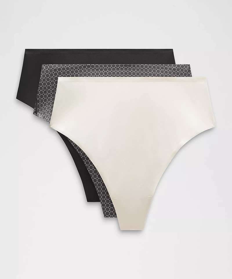Wundermost Ultra-Soft Nulu High-Waist Thong Underwear *3 Pack