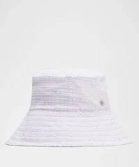 Women's Seersucker Check Wide-Brim Hat | Hats