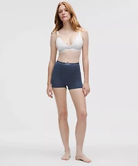 Stretch Cotton Ribbed Logo Super-High-Rise Shortie Underwear