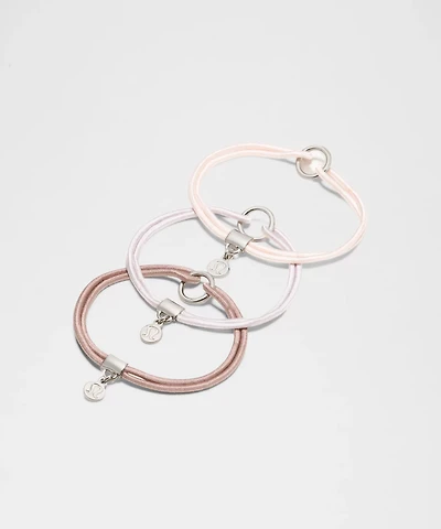 Logo Charm Hair Ties *3 Pack