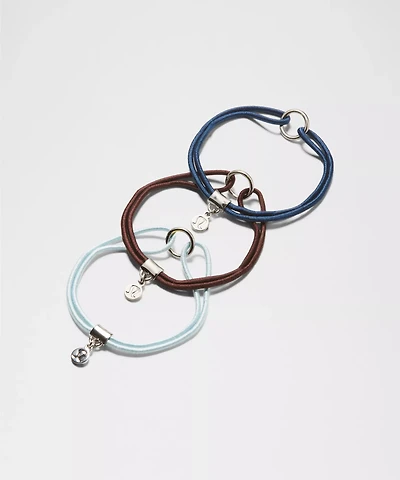 Logo Charm Hair Ties *3 Pack