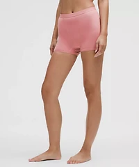 Stretch Cotton Ribbed Logo Super-High-Rise Shortie Underwear | Women's