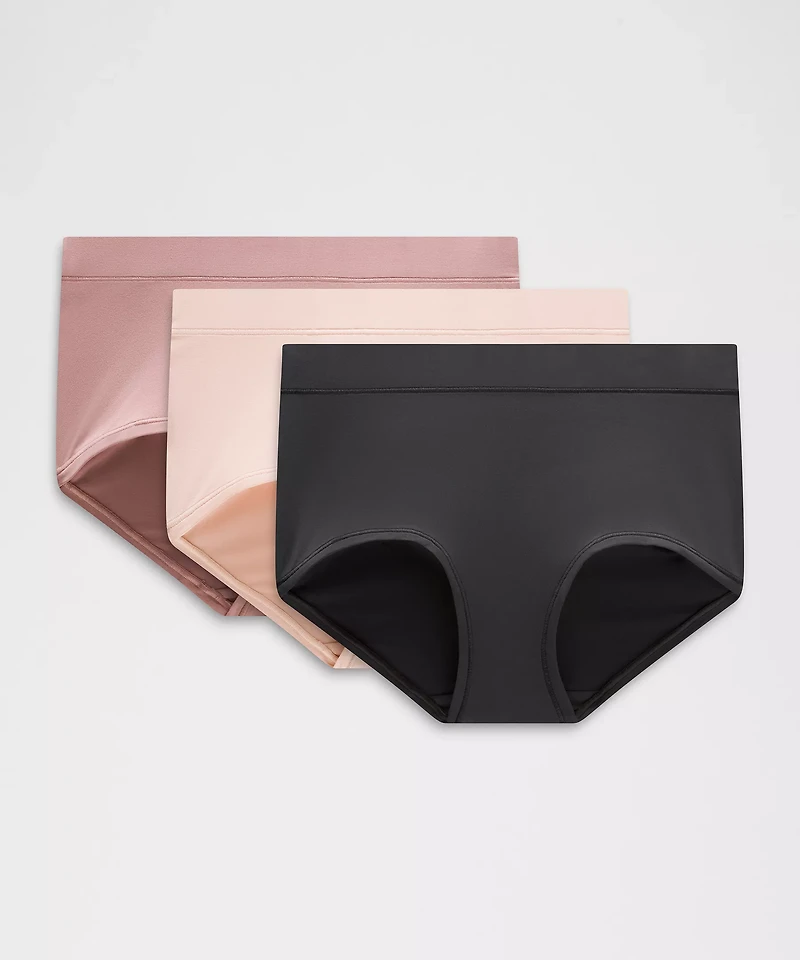 UnderEase Mid-Rise Boyshort Underwear 3 Pack