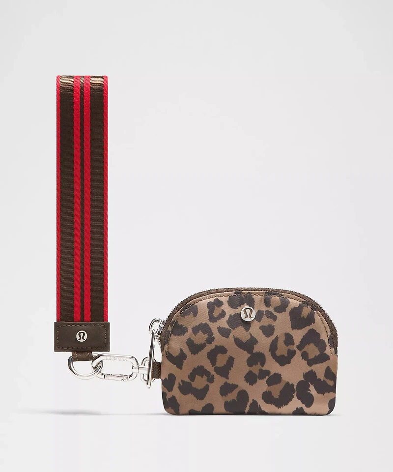 Dual Pouch Wristlet *Leopard