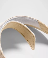 Striped Wide Brim Visor