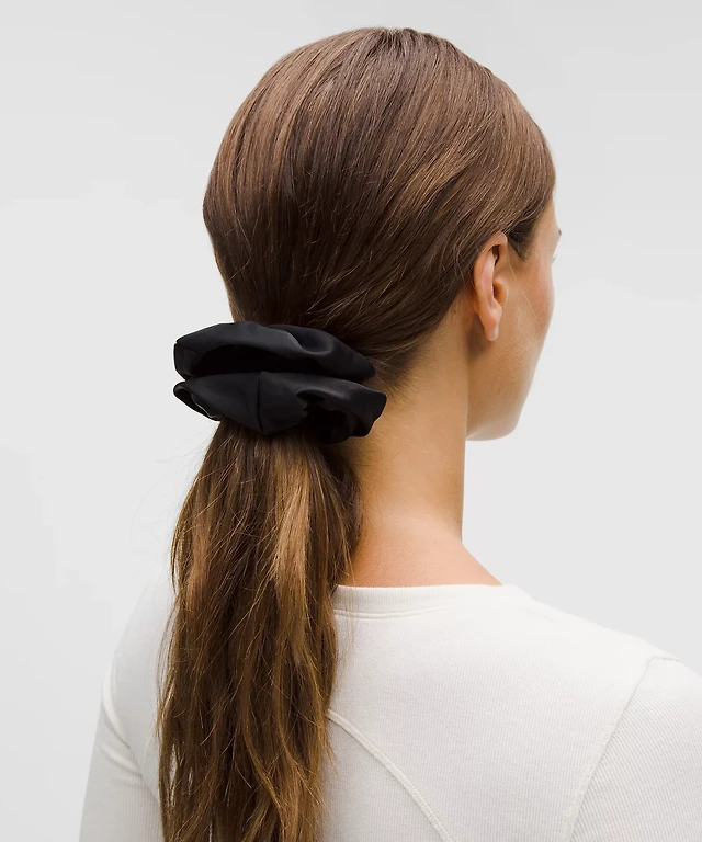 lululemon athletica Uplifting Scrunchie with Bow - Brown Lululemon Uplifting Scrunchie *Bow - Deep Luxe - lulu fanatics main image 4