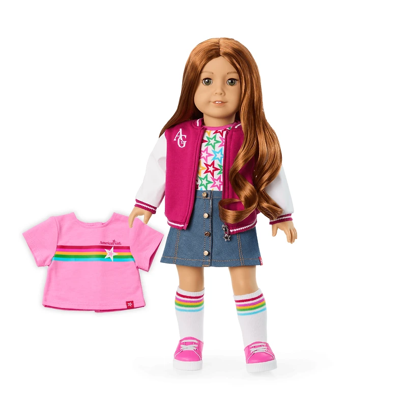 Truly Me™ 18-inch Doll #103 with wavy red hair