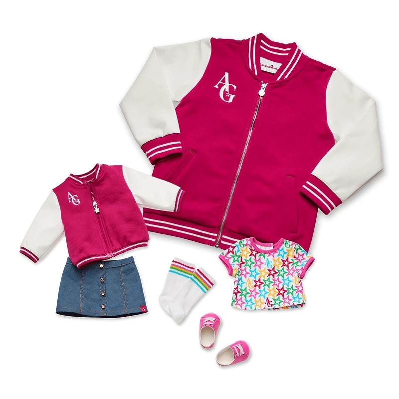 AG™ Star Squad Varsity Jacket for Girls & 18-inch Dolls
