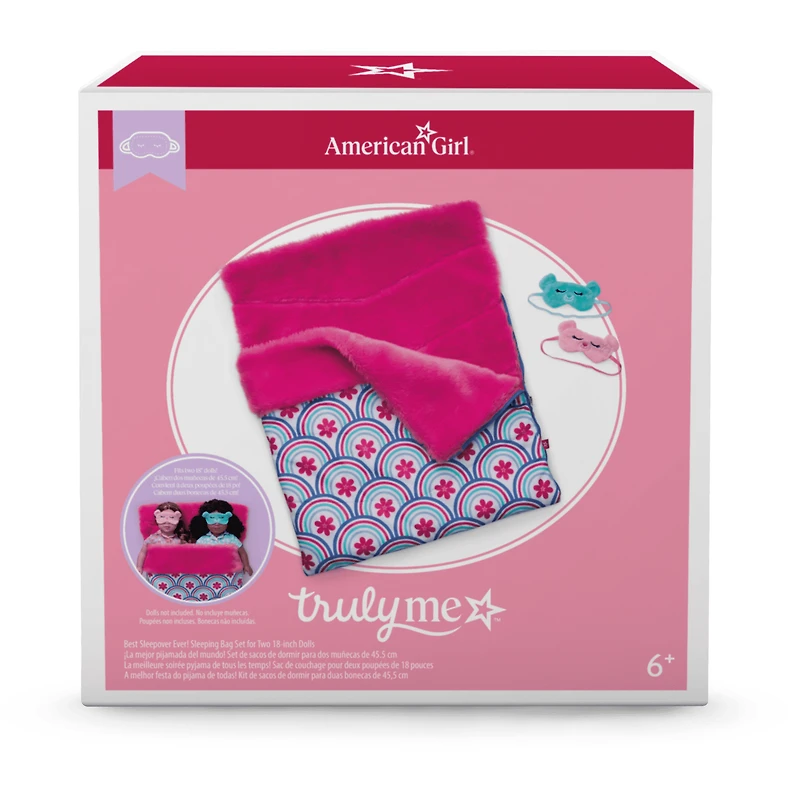 Best Sleepover Ever! Sleeping Bag Set for Two 18-inch Dolls