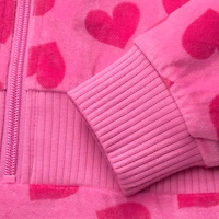 Pink Hearts Hoodie Dress for Girls