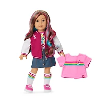 Truly Me™ 18-inch Doll #101 with wavy caramel hair