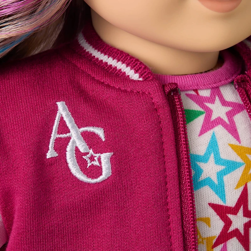 Truly Me™ 18-inch Doll #110 with wavy blonde hair