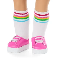 Truly Me™ 18-inch Doll #115 with curly blonde hair