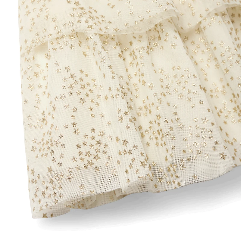 American Girl® x Janie and Jack Sparkly Cream Celebration Dress for Little Girls & Bitty Baby® Dolls